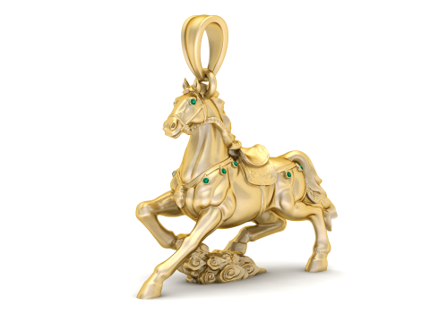 Horse Animal Pendant 3D Printable Model 3D Print Model
