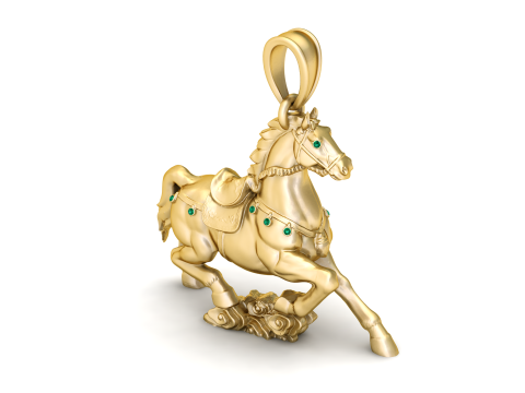 Horse Animal Pendant 3D Printable Model Model do druku 3D