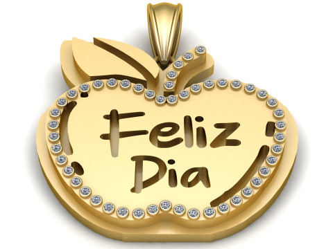 Feiz Dia Heart Pendant 3D Printable Model 3D 打印模型