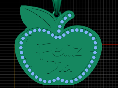 Feiz Dia Heart Pendant 3D Printable Model Modèles 3D en vedette