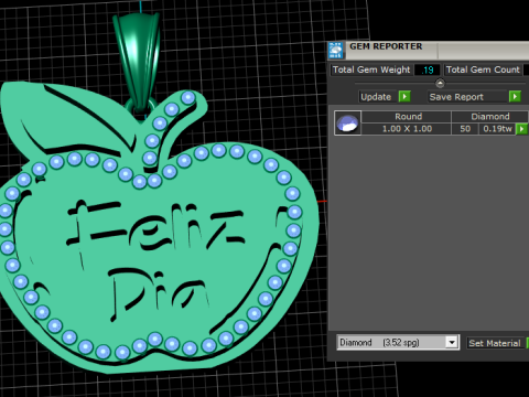 Feiz Dia Heart Pendant 3D Printable Model Modèles 3D en vedette
