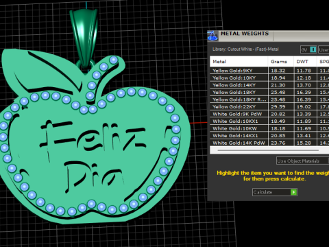Feiz Dia Heart Pendant 3D Printable Model Modèles 3D en vedette