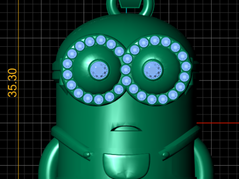 Minion Inspired Pendant 3D Printable Model 3D Print Model