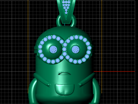 Minion Inspired Pendant 3D Printable Model 3D Print Model
