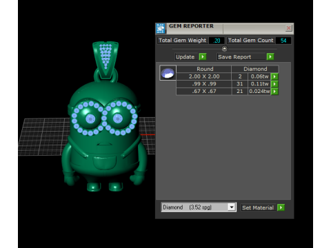 Minion Inspired Pendant 3D Printable Model 3D Print Model