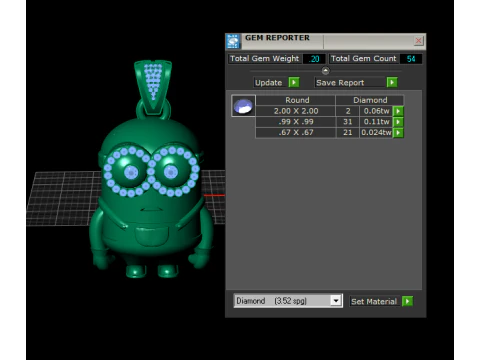 Minion Inspired Pendant 3D Printable Model 3D Print Model