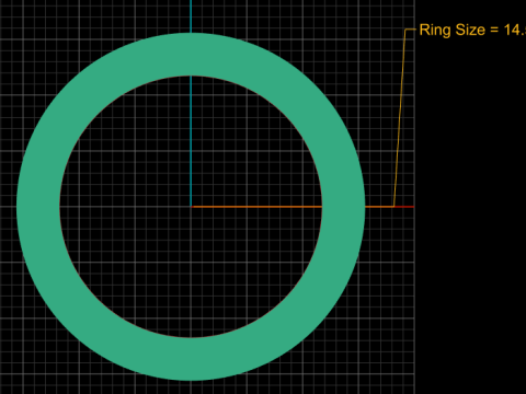 Heart Band Ring 3D Printable Model Model Cetak 3D