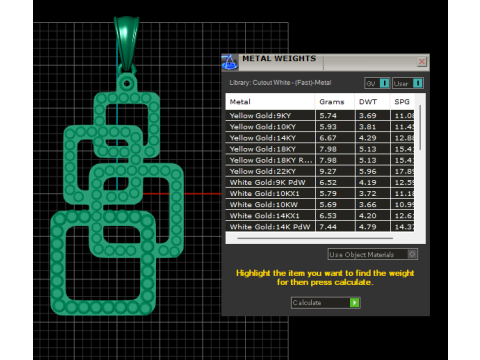 Geometric Square Pendant 3D Printable Model 3D Druckmodell