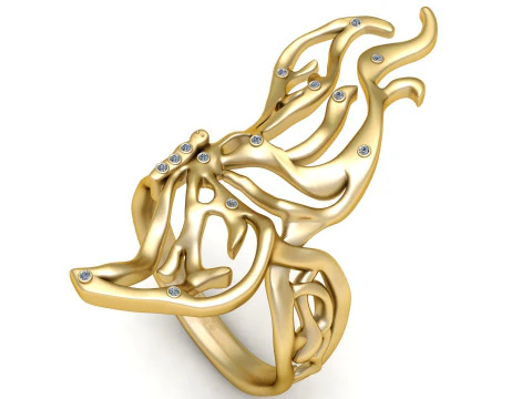 Butterfly Wing Ring 3D Printable Model 3D Print Model