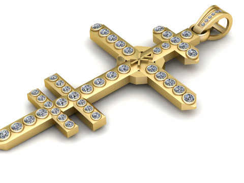 Colgante de cruz ortodoxa modelo imprimible en 3D Modelo de impresión 3D