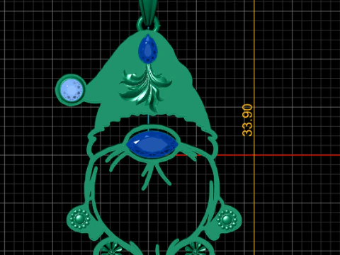Gnome Pendant 3D Printable Model 3D Print Model