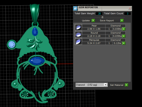 Gnome Pendant 3D Printable Model 3D Принт Модель