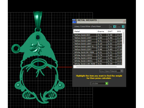 Gnome Pendant 3D Printable Model 3D Print Model