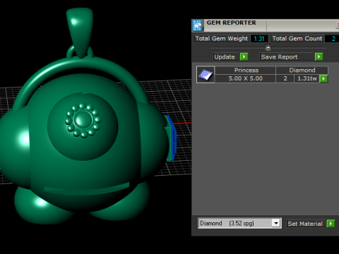 Robot Character Pendant 3D Printable Mode 3Dプリントモデル