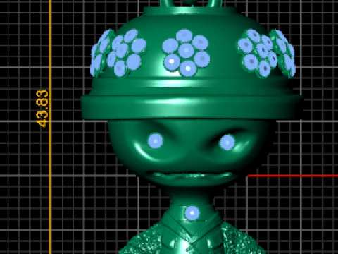 Cute Character Doll Pendant 3D Printable Model 3D Print Model