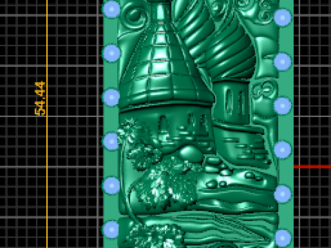 Castle Landscape Pendant 3D Printable Model 3D 프린트 모델