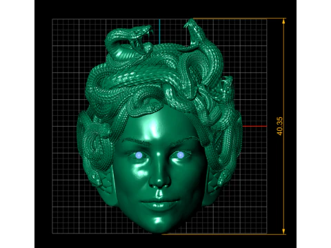 Gorgon Medusa Ring 3D Printable Model 3D Print Model