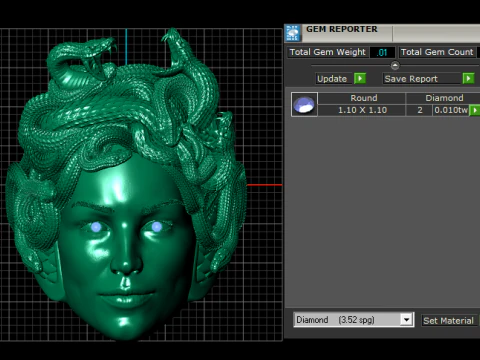 Gorgon Medusa Ring 3D Printable Model 3D Print Model