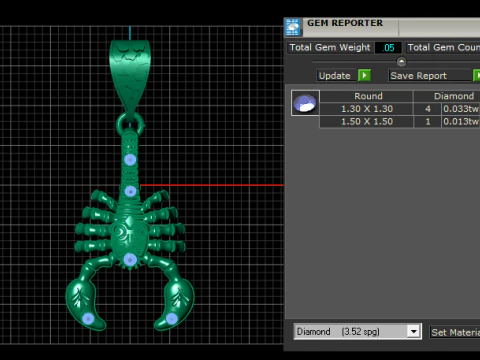 Scorpion Warrior Pendant 3D Printable Model 3D Print Model