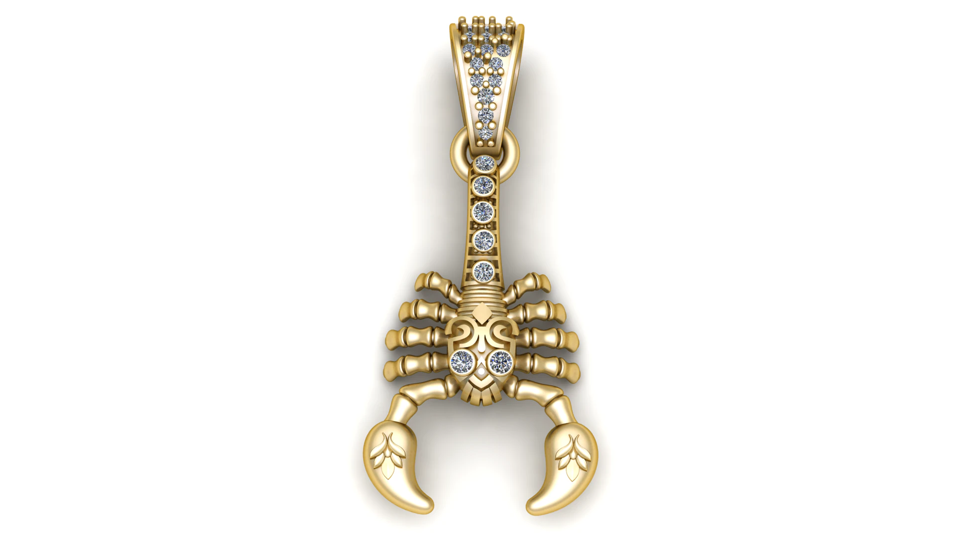 Pandinus Scorpion Pendant 3D Printable Model 3D Print Model .c4d .max .obj .3ds .fbx .stl .blend 