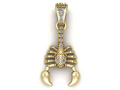 Pandinus Scorpion Pendant 3D Printable Model Modello di stampa 3D