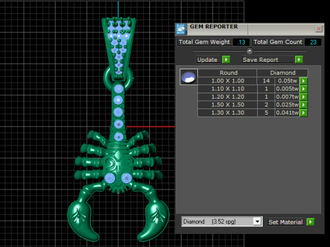 Pandinus Scorpion Pendant 3D Printable Model 3D Print Model