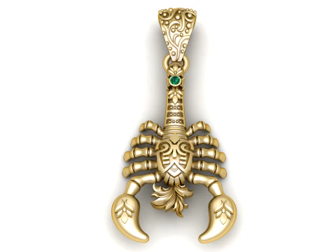 전갈자리 나일 펜던트 3D 인쇄 가능한 모델 3D 프린트 모델