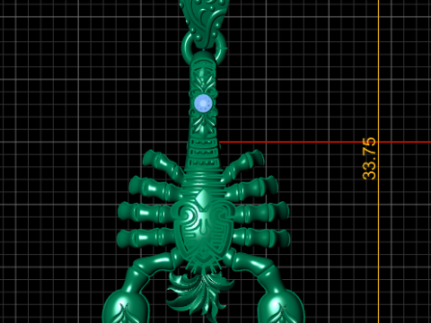 Scorpio Nyle Pendant 3D Printable Model 3D Druckmodell