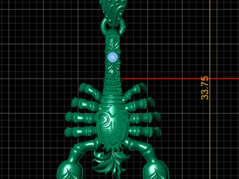 Scorpio Nyle Pendant 3D Printable Model 3D Print Model