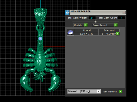 Scorpio Nyle Pendant 3D Printable Model 3D Druckmodell
