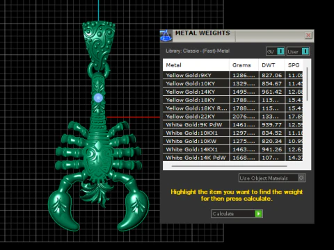 Scorpio Nyle Pendant 3D Printable Model 3D Print Model