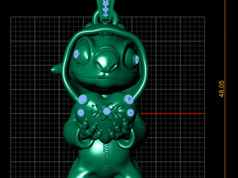 Stitch Pendant 3D Printable Model 3D Print Model
