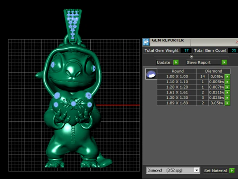 Stitch Pendant 3D Printable Model 3D Print Model