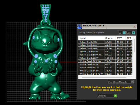 Stitch Pendant 3D Printable Model 3D Baskı Modeli