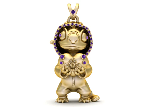 リロ ステッチ ペンダント 3D 印刷可能モデル 3Dプリントモデル