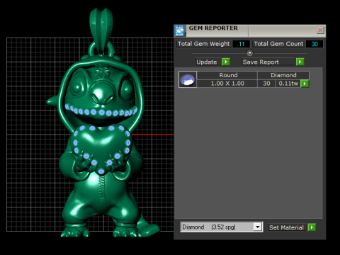 Wisiorek ze złotym sercem Stitchs Model do druku 3D Model do druku 3D