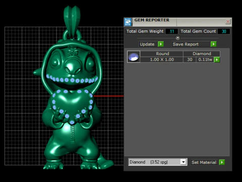 Stitchs Golden Heart Pendant 3D Printable Model 3D Print Model