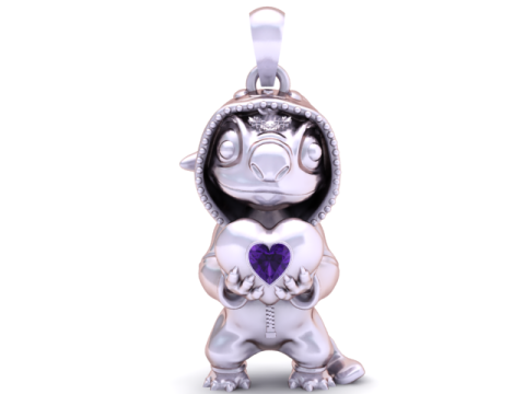 Wisiorek Lilo Stitch Love Model do druku 3D Model do druku 3D