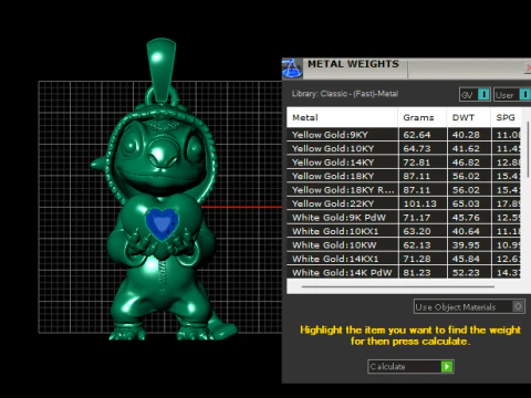 Lilo Stitch Love Pendant 3D Printable Model 3D Print Model