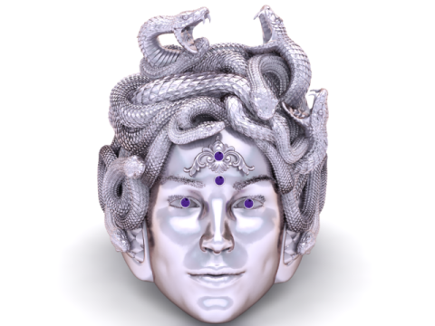 Medusas Legacy Pendant 3D Printable Jewelry Model 3D प्रिंट मॉडल