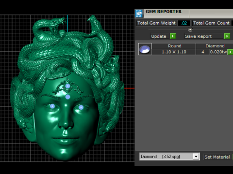 Medusas Legacy Pendant 3D Printable Jewelry Model 3D प्रिंट मॉडल
