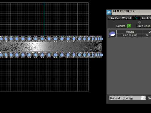 Luxury Arabic Islamic Calligraphy Pendant 3d prindable model 3D Print Model