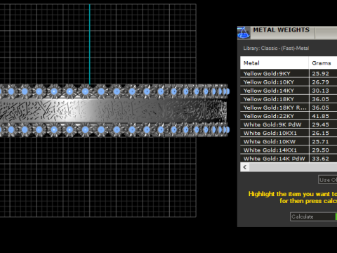 Luxury Arabic Islamic Calligraphy Pendant 3d prindable model 3D Print Model