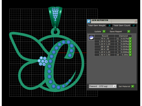 Golden Elephant Outline Pendant 3D Printable Model 3D प्रिंट मॉडल