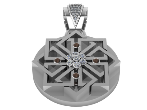 Geometric Star Pendant 3D Printable Model 3D Druckmodell