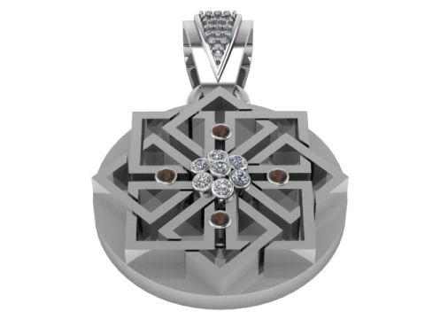 Geometric Star Pendant 3D Printable Model 3D Print Model