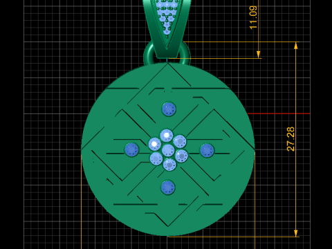 Geometric Star Pendant 3D Printable Model 3D Druckmodell