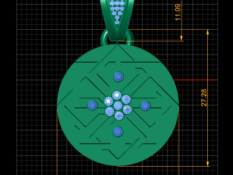 Geometric Star Pendant 3D Printable Model 3D Print Model