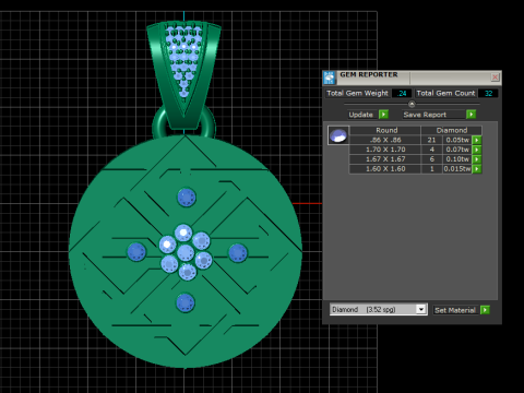 Geometric Star Pendant 3D Printable Model 3D Druckmodell