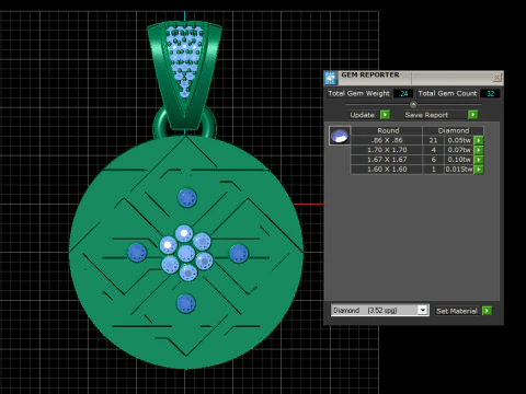Geometric Star Pendant 3D Printable Model 3D Print Model